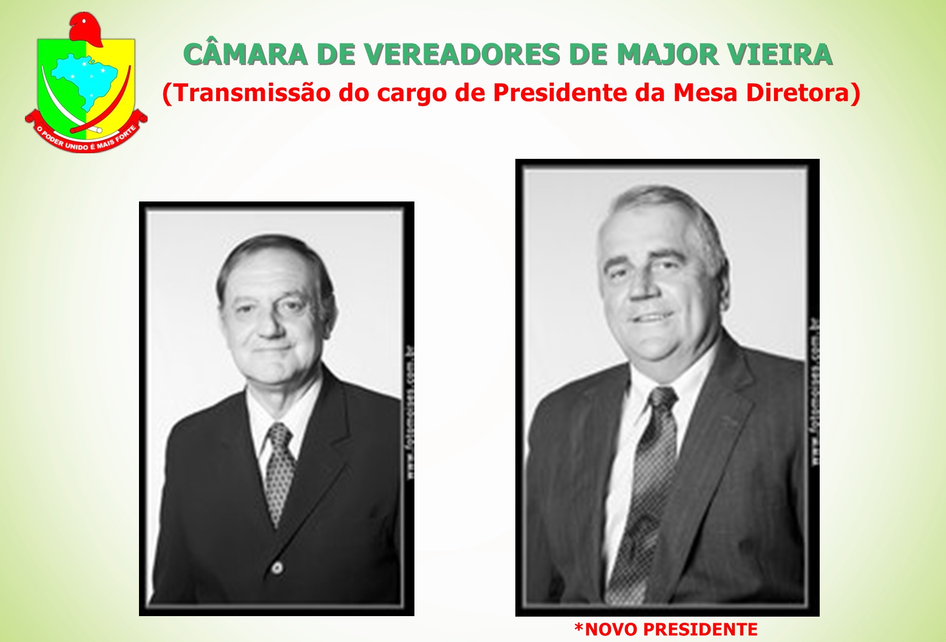 TRANSMISSÃO DO CARGO DE PRESIDENTE DA MESA DIRETORA
